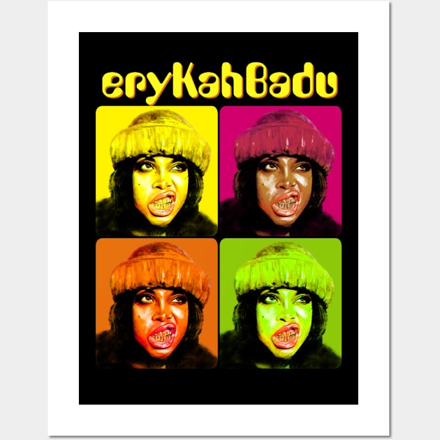 Erykah Badu | Vintage RNB Wall Art by Wkenca Barada